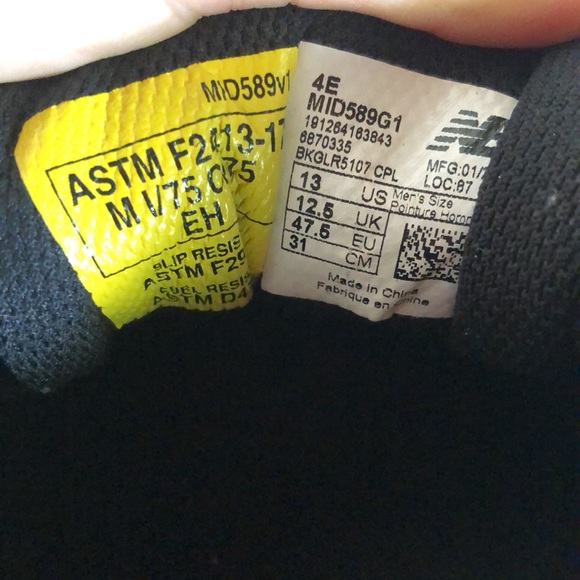 NB Industrial 589 size 13. - Picture 6 of 7